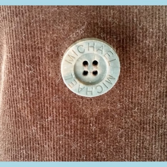 MICHAEL KORS Brown Double Breasted Corduroy Jacket S - Picture 3 of 5